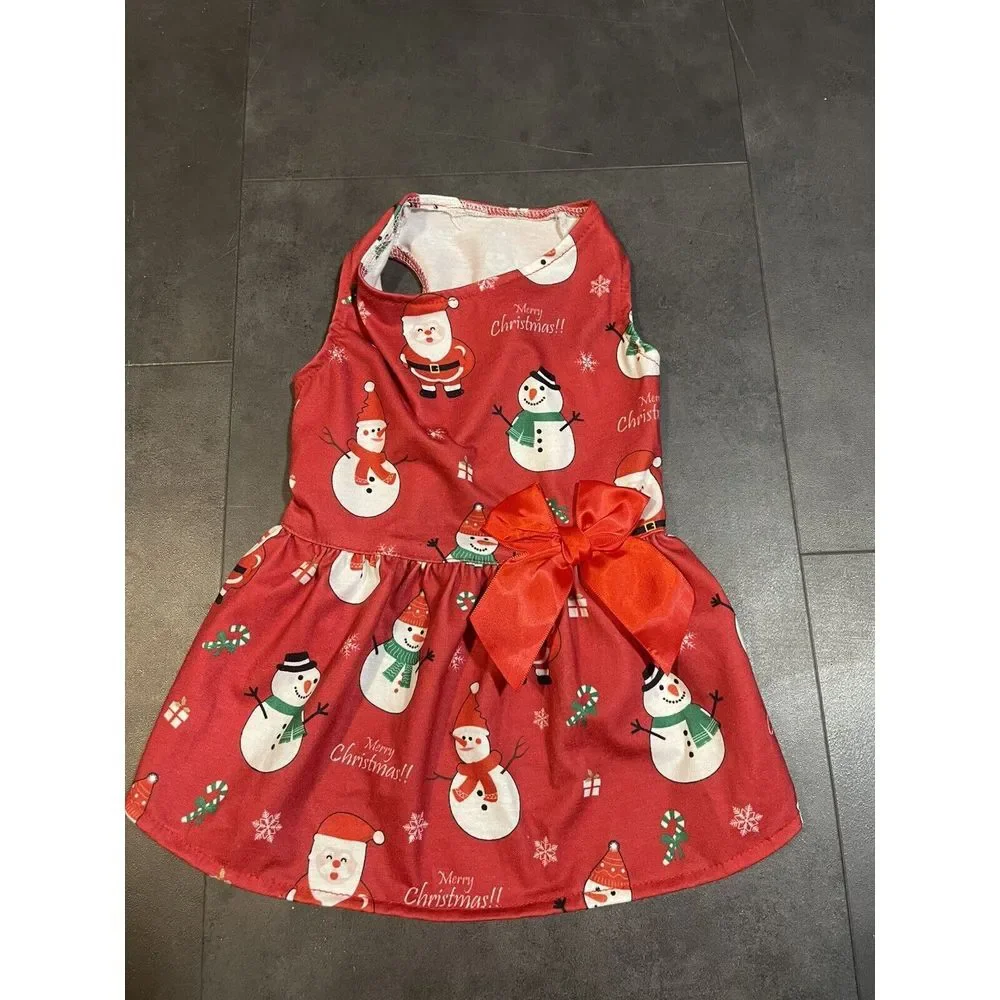 Small size dog dress Christmas top shirt‎